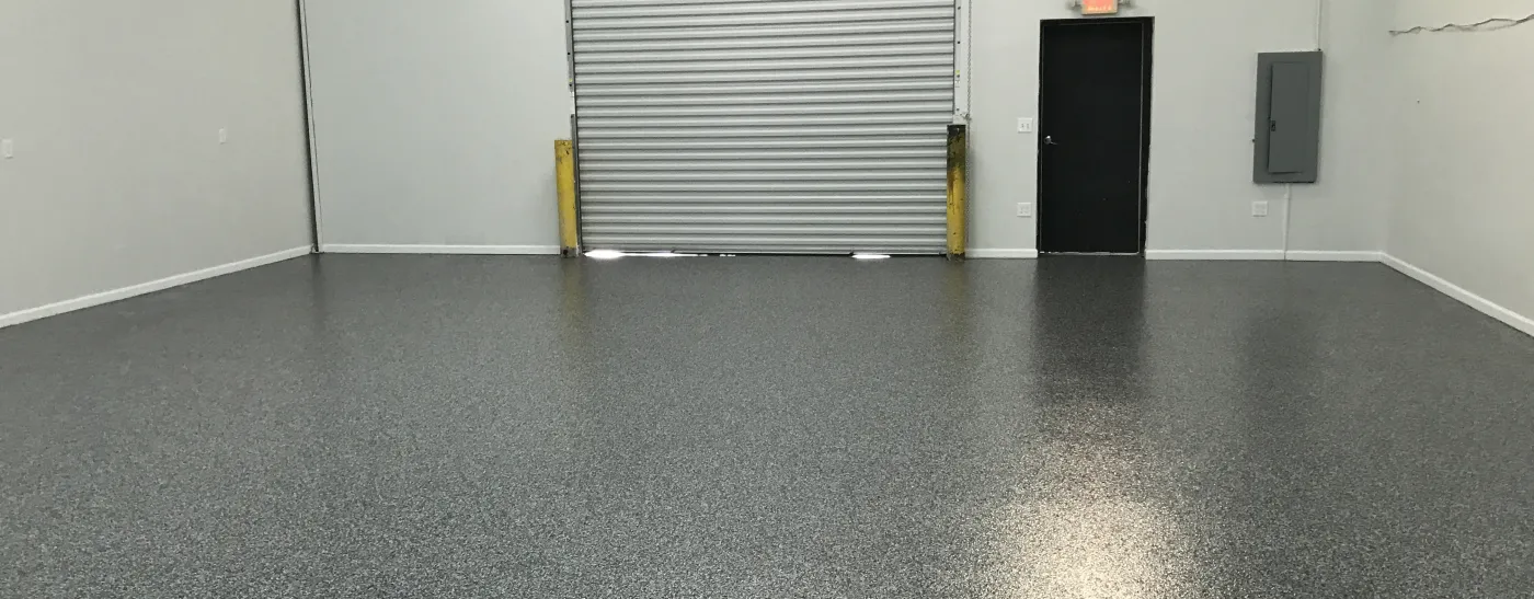 example of commercial epoxy flooring in Marvin