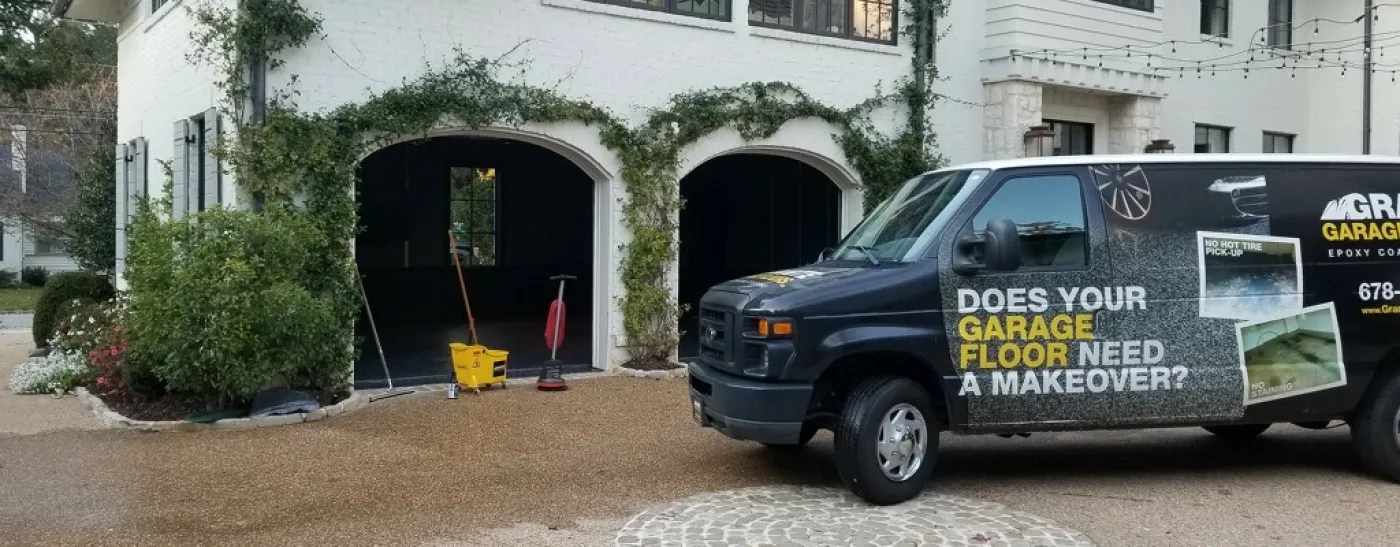 Cleaning Epoxy Garage Floor in Atlanta