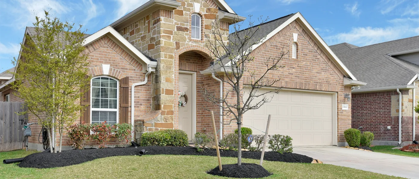 a large brick house