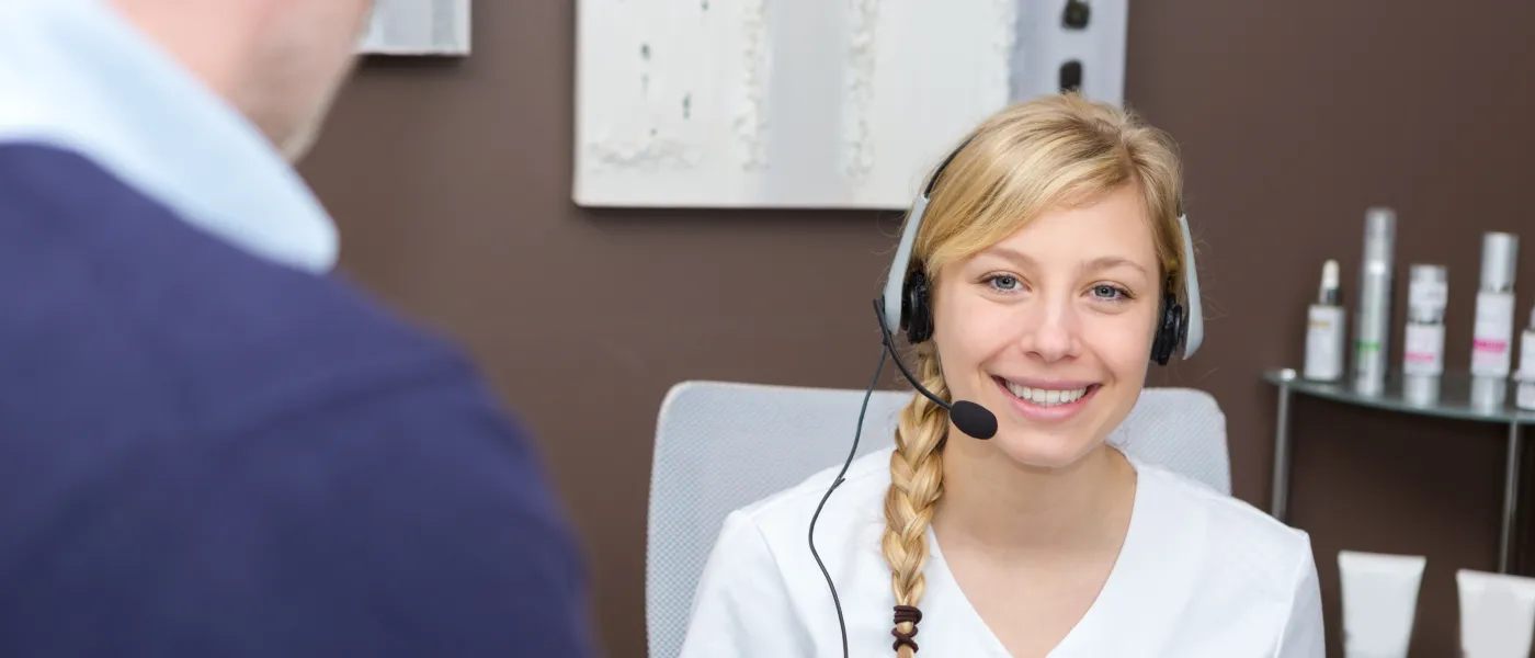 a person wearing headphones