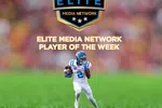 Football player Kewan Lacy from Ole Miss awarded Elite Media Network Player of the Week with stats.