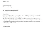 Recommendation letter from FirstService Residential praising Harrison Contracting's work on Ansley Terrace project.