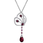 Pager to activate Papillon Necklace with Rhodite and Diamonds