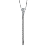 Pager to activate WHITE GOLD DIAMOND MATCH NECKLACE LONG
