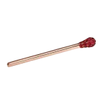 Pager to activate 1.73ct Ruby Rose Gold Match Lapel Pin