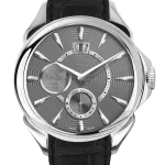 Pager to activate Palatial Classic Manual Big Date - Steel (Grey Guilloché Dial)