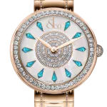 Pager to activate Brilliant One Row Rose Gold Couture Icy Sapphires 44mm