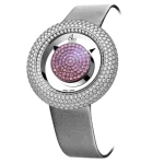 Pager to activate Brilliant Mystery Baguette Pave Diamonds And Pink Sapphires (38MM)