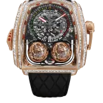 Pager to activate Twin Turbo Furious Baguette White Diamonds Rose Gold
