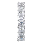 Pager to activate Emerald-Cut Eternity Band