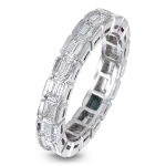 Pager to activate Baguette-Cut Eternity Band