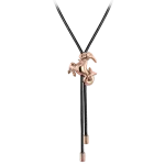 Pager to activate Zodiac Capricorn String Necklace Rose Gold