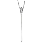 Pager to activate White Gold Diamond Match Necklace Long