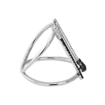 Pager to activate Black and White Diamond Match Ring