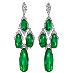 Pager to activate Colombian Emerald Briolette Earrings