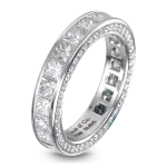 Pager to activate Princess-Cut Eternity Band