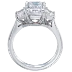Pager to activate Emerald Cut Diamond Solitaire
