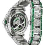 Pager to activate Caviar Tourbillon Diamond Bracelet White Diamonds & Tsavorites 47mm