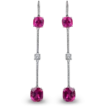 Pager to activate Pink Tourmaline Drop Earrings