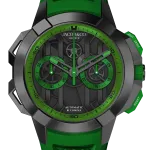 Epic X Chrono 44mm Black Titanium Green Inner Ring Jacob Co