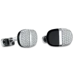 Pager to activate White Gold Flip Cufflinks