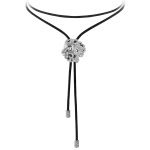 Pager to activate Zodiac Leo String Necklace White Gold Diamond
