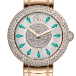 Pager to activate Brilliant Half Pave Rose Gold Couture Icy Blue Sapphires 44mm