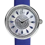 Pager to activate Brilliant One Row Icy Blue Sapphires 44mm
