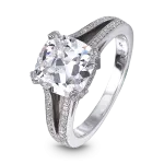 Pager to activate Cushion-Cut Diamond Solitaire