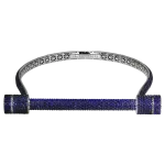 Pager to activate Full Pave Sapphire Estribo Choker