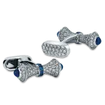 Pager to activate Diamond & Sapphire Cufflinks