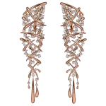 Pager to activate Rose Gold Carnivale Earrings