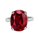 Pager to activate Solitaire Ruby Ring