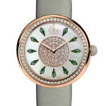 Pager to activate Brilliant One Row Rose Gold Tsavorites 38mm