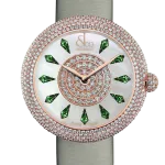 Pager to activate Brilliant Half Pave Rose Gold Tsavorites 44mm