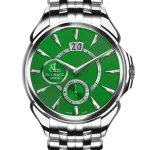 Pager to activate Palatial Classic Manual Big Date - Steel (Green Guilloché Dial) Bracelet
