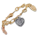 Pager to activate Trio of Hearts Charm Bracelet