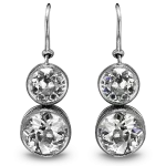 Pager to activate Round Diamond Drop Earrings