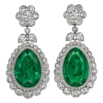 Pager to activate Old Mine Natural Colombian Emerald Drop Earrings