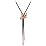 Pager to activate Zodiac Taurus String Necklace Rose Gold