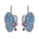 Pager to activate BLUE TOPAZ PAPILLON SMALL EARRINGS
