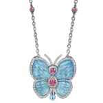 Pager to activate Papillon Necklace with Blue Topaz Large