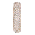 Pager to activate Rose Gold Pave Wedding Band