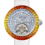 Pager to activate Brilliant Flying Tourbillon Diamonds - Orange and Yellow Sapphires