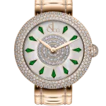 Pager to activate Brilliant Half Pave Rose Gold Couture Tsavorites 38mm