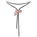 Pager to activate Zodiac Aquarius String Necklace Rose Gold Diamond