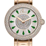 Pager to activate Brilliant Half Pave Rose Gold Couture Tsavorites 44mm