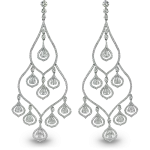 Pager to activate Chandelier Diamond Earrings Briolettes