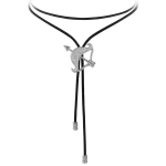 Pager to activate Zodiac Sagittarius String Necklace White Gold Diamond