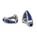 Pager to activate Jacob & Company Channel Setting Sapphire Cufflinks